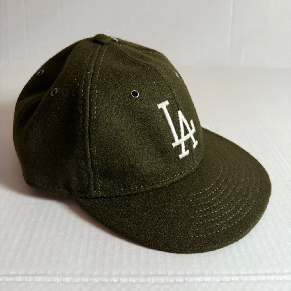 LOS ANGELES DODGERS NEW OLIVE WOOL ADJUSTABLE
